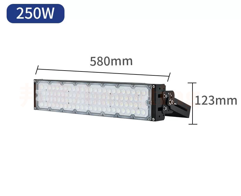 High Brightness 100W LED Tunnel Light Simple Module Installation Outdoor Waterproof IP65 LED Floodlight Stadium Tunnel Lighting
