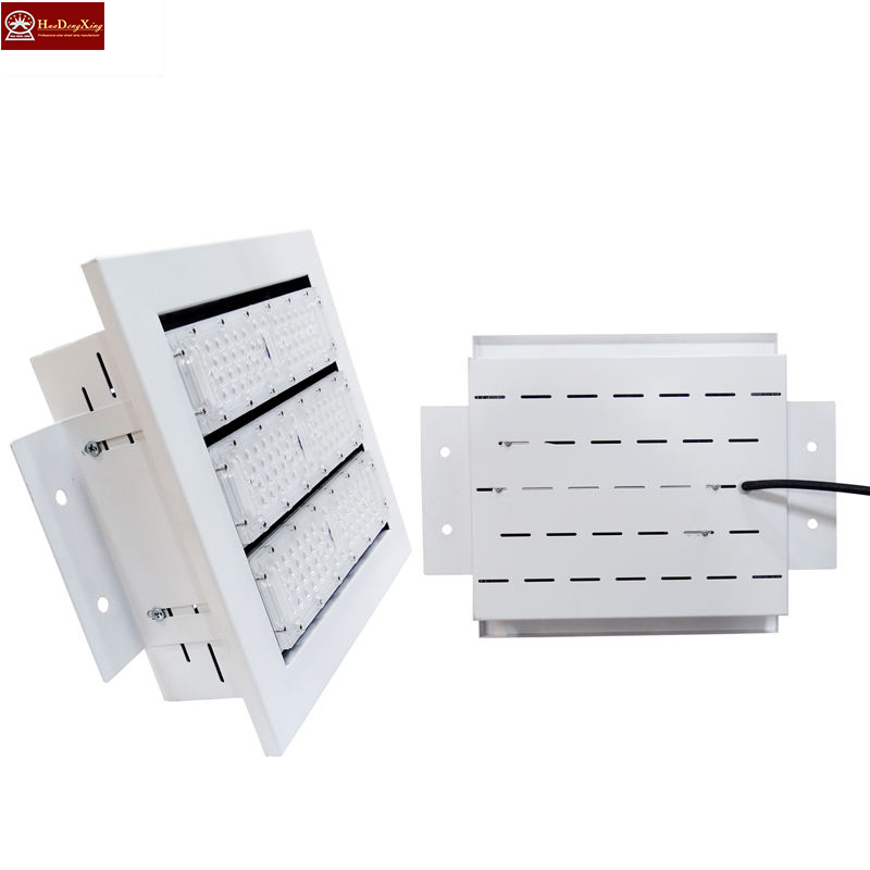 100W/150W/200W LED Canopy Light ROHS Certified Die-Cast Aluminum Shoe Box Reflector Service Station Modular Flood Lamp AC Power