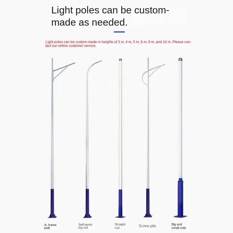Manufacturer Wholesale New Rural IP65 LED Solar Street Lights Road Project Split-Type Lamp Posts Outdoor Poles Lighting Fixtures
