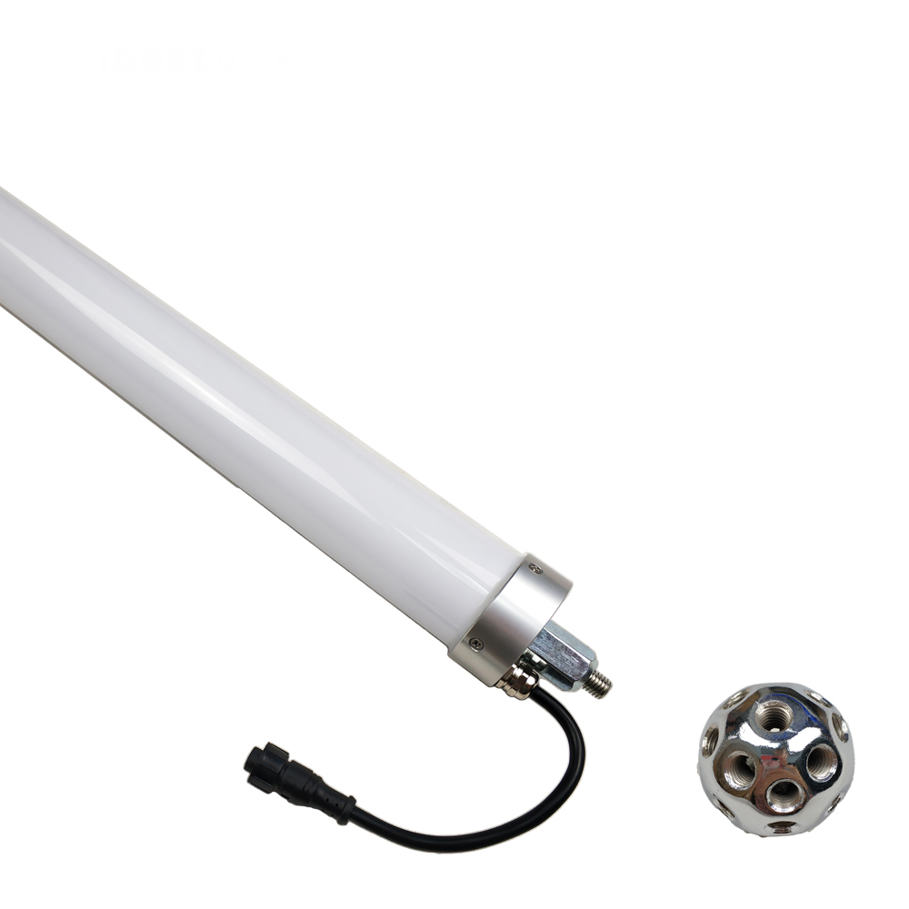 1.5 Meter RGB LED Tunnel Tube Light 3D Meteor Night Bar Party Show DMX Control for Nightclubs and Events