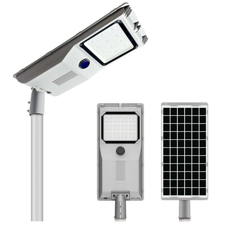LKL All in One Integrated Solar LED Street Lights Outdoor Solar Lamps for Garden, Pathway, Residential Lighting LiFePO4 Battery
