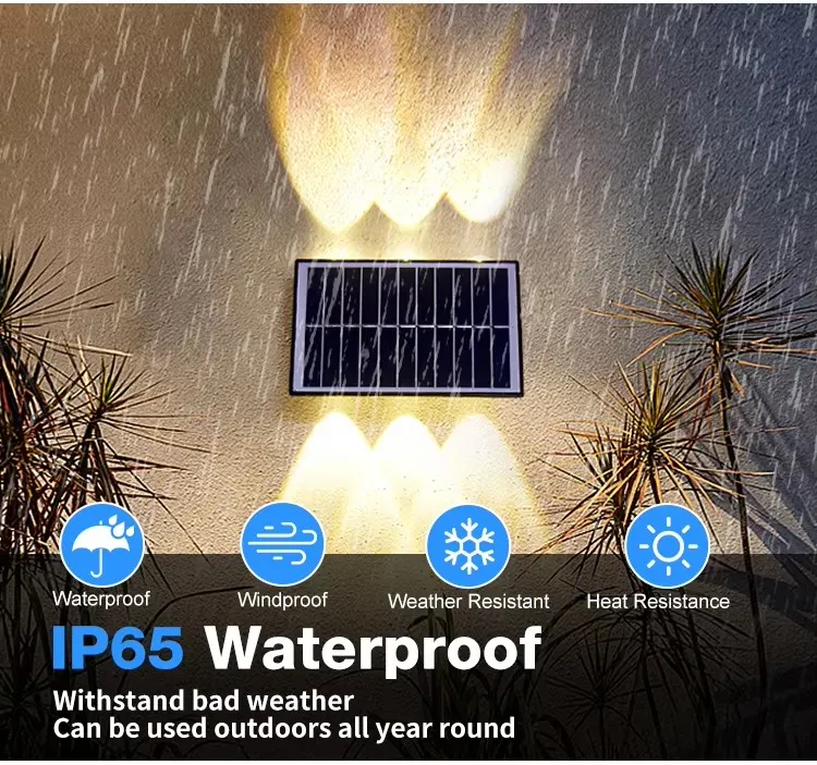 Bright Solar Powered Wall Washer Light with Illumination Solar Wall Light