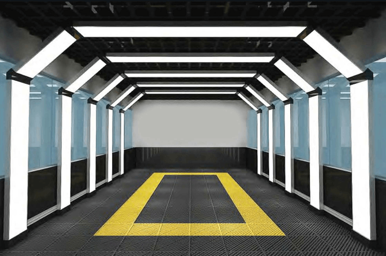 SUEZ Custom Designed Workshop Ceiling Led Lights Led Car Detailing Tunnel Lights For Car Wash Workshop