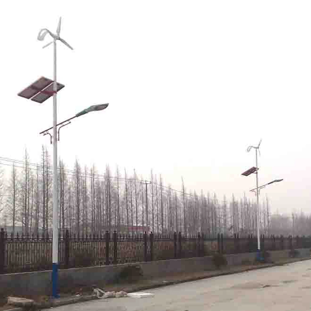 Hepu Wind Hybrid Solar Powered LED Street Lights for Road Path Garden Square Plaza