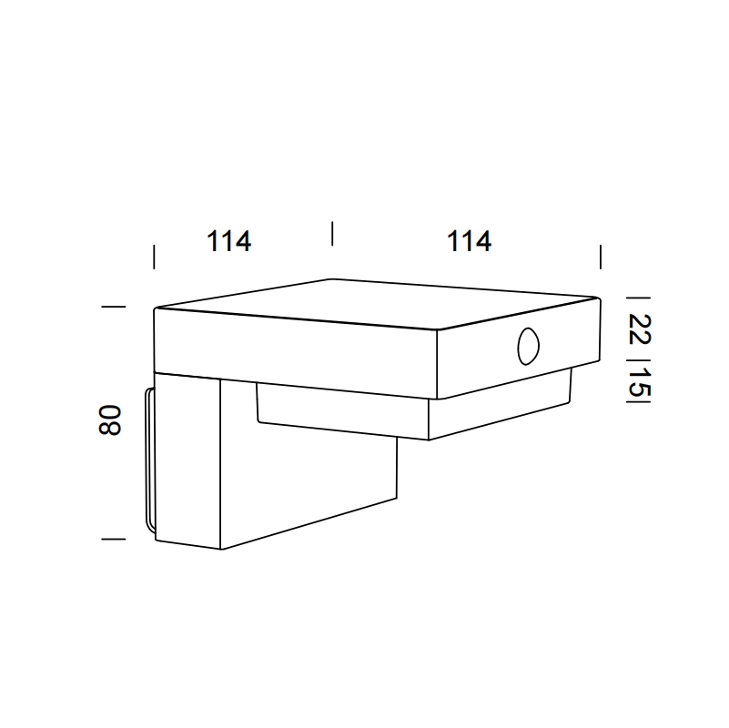 Outdoor New Private Solar Wall Lamp Aluminum Sensor Garden Decorative Wall Light