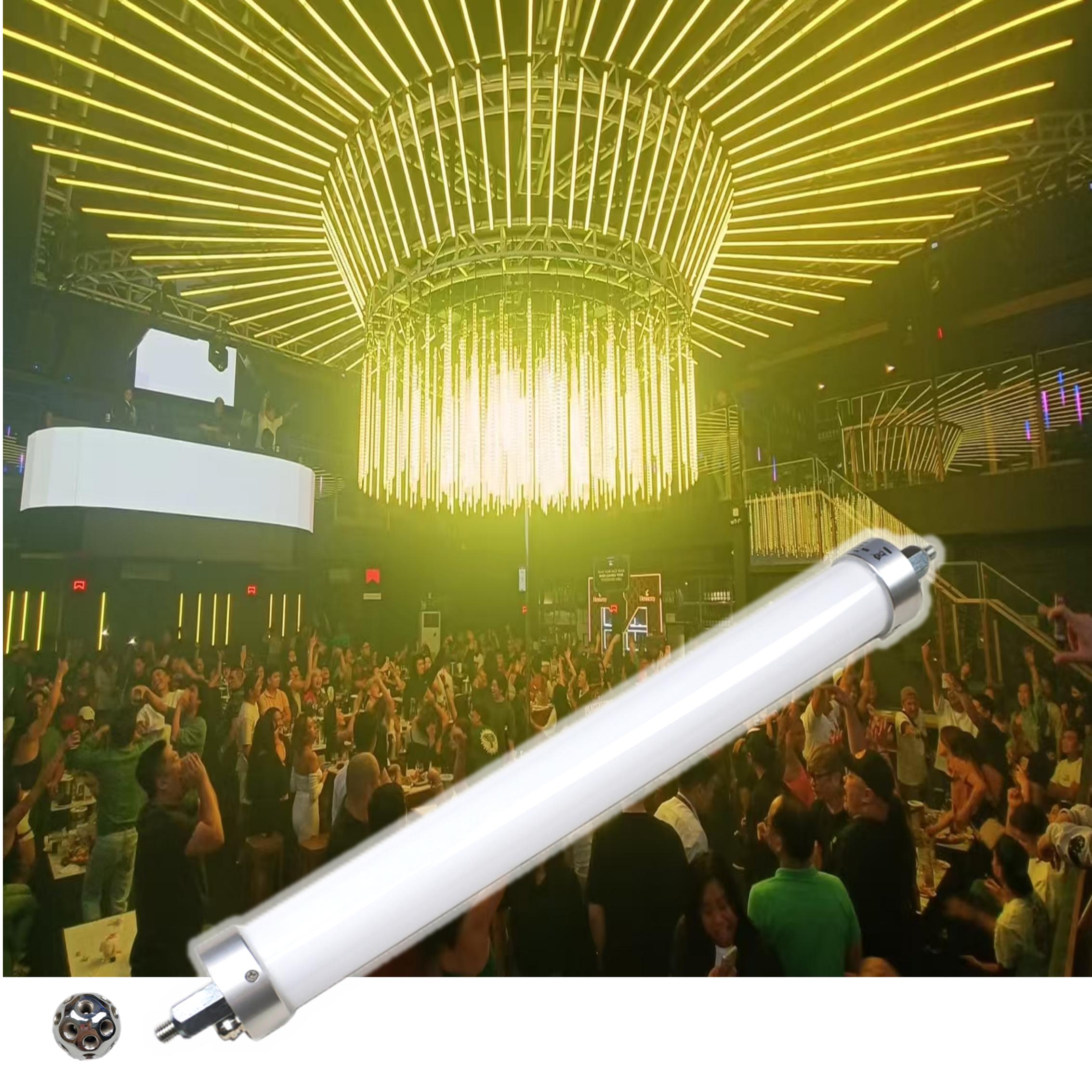 1.5 Meter RGB LED Tunnel Tube Light 3D Meteor Night Bar Party Show DMX Control for Nightclubs and Events