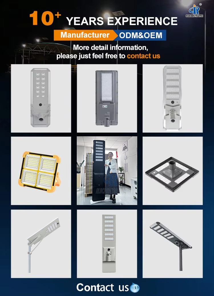 200w Split Lamp Housing Integrated Panel Automatic Highway Motion Sensor Solar Street Light with Pole