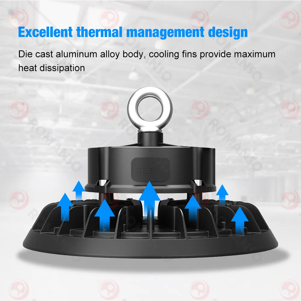 150lm/W CCT Power Adjustable Industrial 100W-300W LED High Bay Light