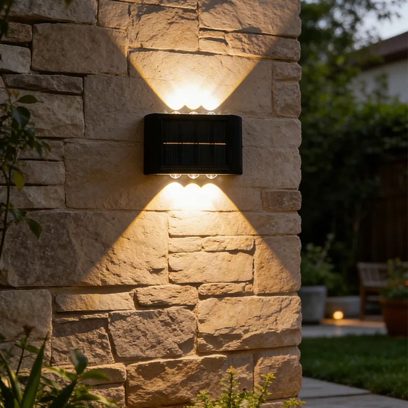 Solar LED Deck Light Outdoor Waterproof Wall Lamp