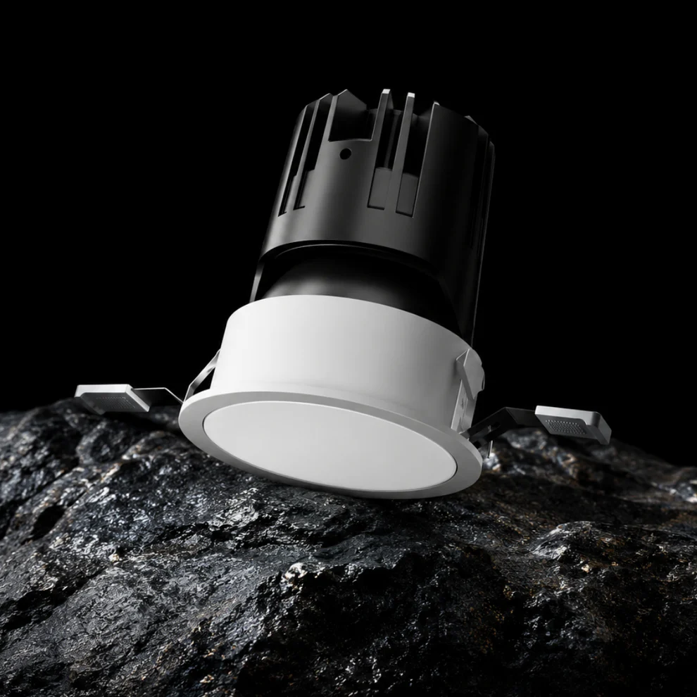Modern New Commercial Anti-Glare Recessed Ceiling Spotlight Aluminum 10W LED Downlights IP20 5000K Daylight Remote Control