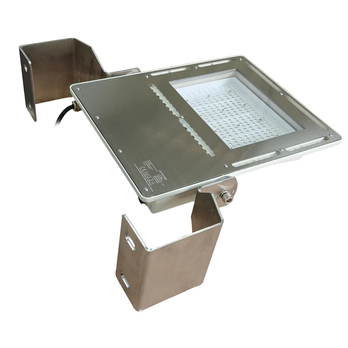 Offshore Marine LED Floodlight with Thickened Stainless Steel Support Bracket, Firm Installation, Anti-Vibration, Corrosion Resistant, Fast Delivery