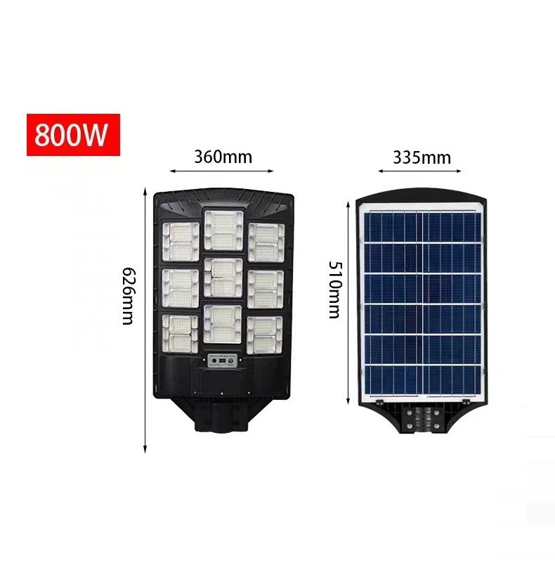 Solar Lights Outdoor Street Lamp Waterproof Remote Dusk to Dawn Sensor Parking Integrated All in One Solar Street Light Outdoor