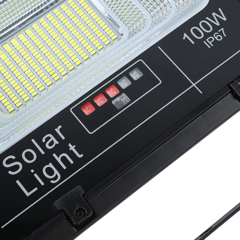 Outdoor Wall Street Garden Ip66 Rechargeable Solar Led Flood Light With Remote Control
