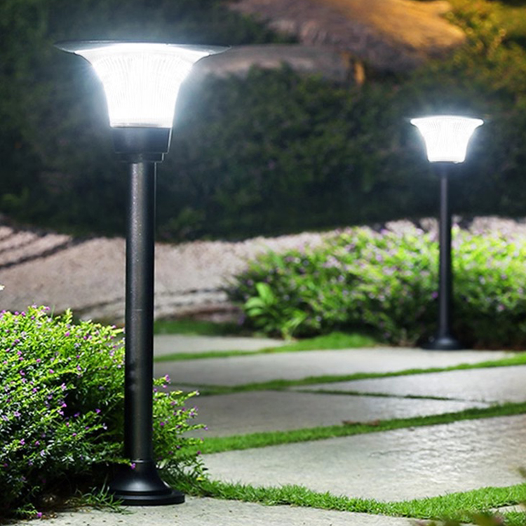 Wholesale Outdoor Garden Waterproof Solar Led Lawn Bollard Lights Pathway Solar Power Lawn Lights