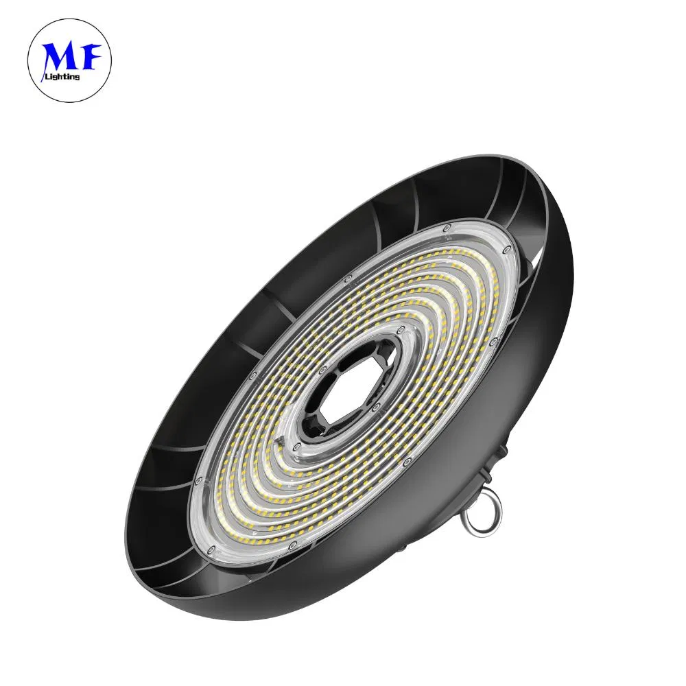 Emergency Kit Dali Dimming Microwave Sensor 100W 150W 200W 240W IP66 Waterproof LED Warehouse Light Exhibition Lighting Pendant High Bay Light with Reflector