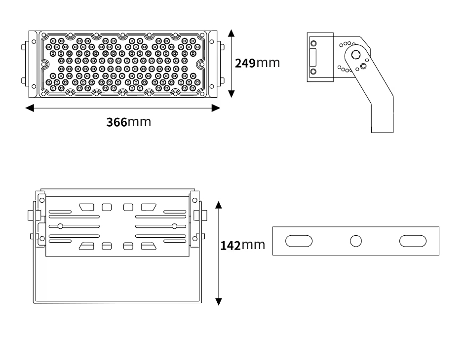 High Quality IP65 Chameleon RGBW Floodlight Detail