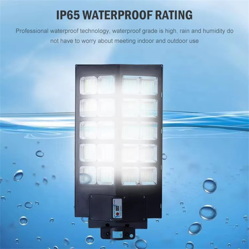 Energy Saving Garden Outdoor Solar Lights IP65 Waterproof Plastic 600W-1200W Integrated All-in-One Solar LED Street Light