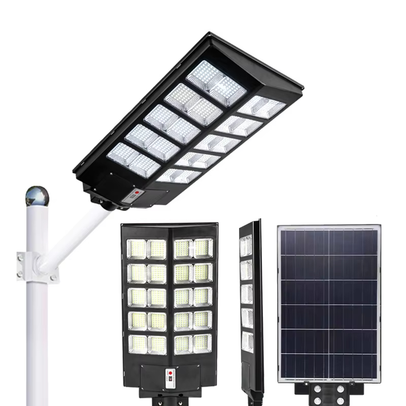 Smart IP65 Solar Street Light All-in-One with Motion Sensor for Outdoor Road Lighting