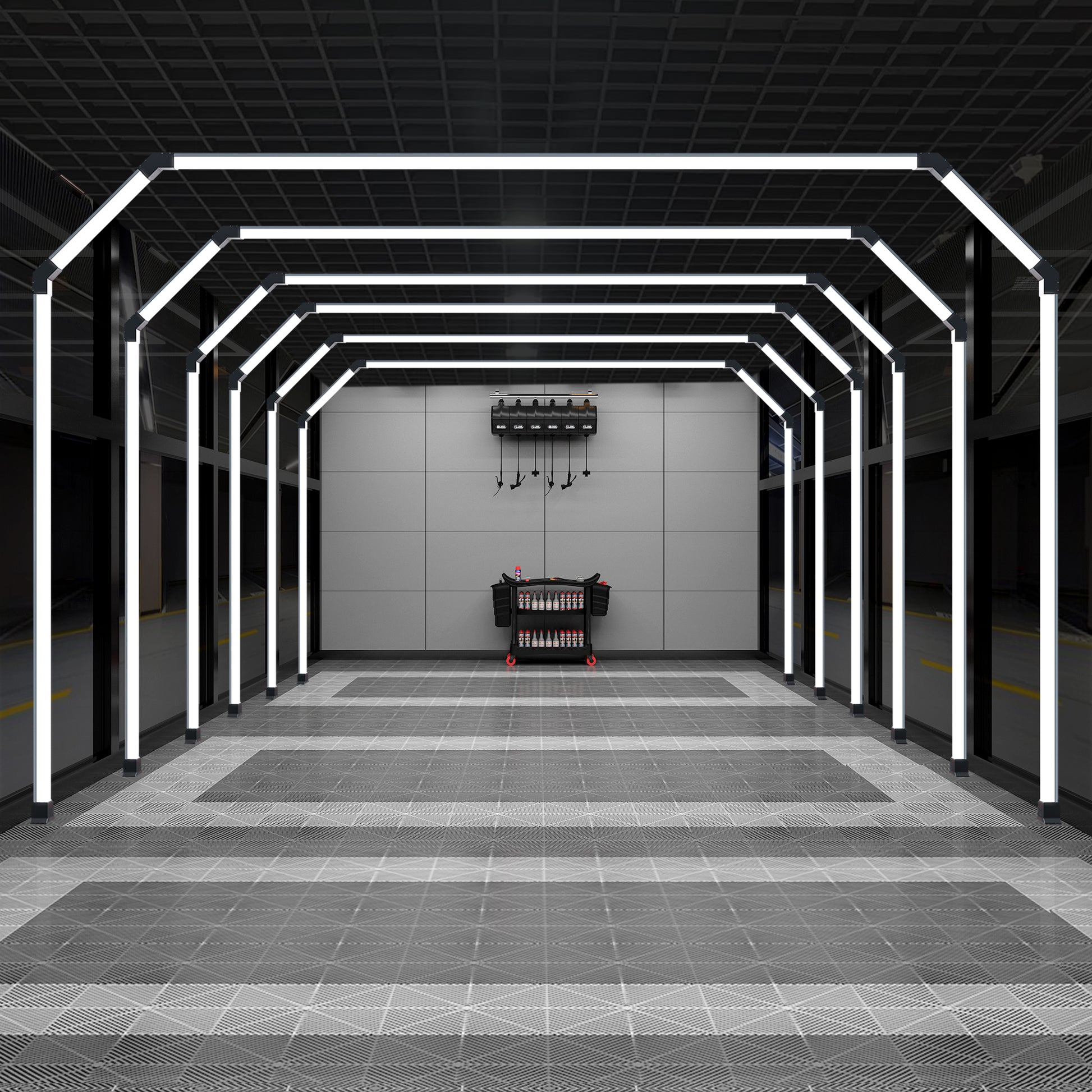 SUEZ Hot Sale Auto Detailing Inspection Garage Lamp Led Tunnel Gantry Lights