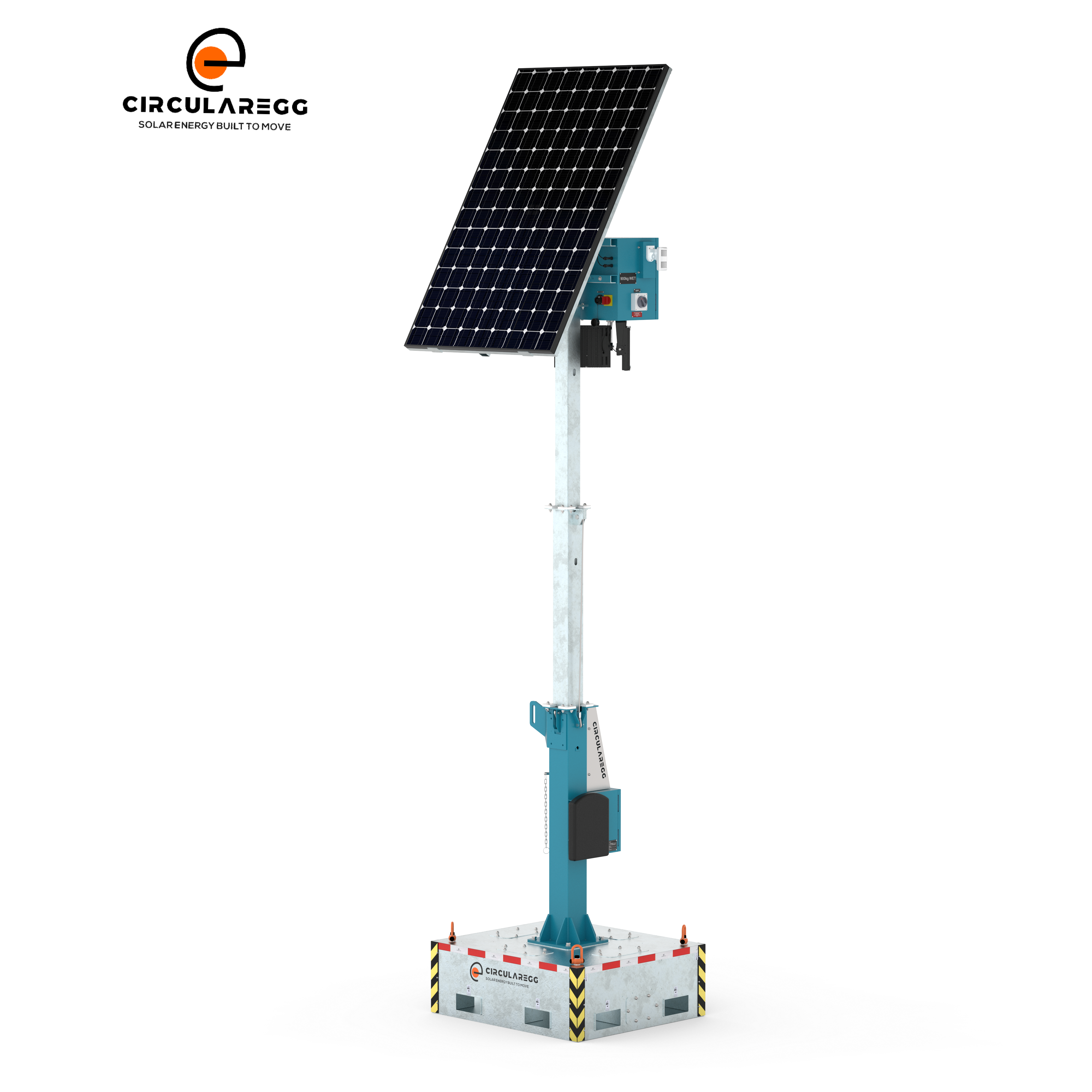 In Stock 120W LED Flood Light Solar CCTV Light Tower For Street Construction