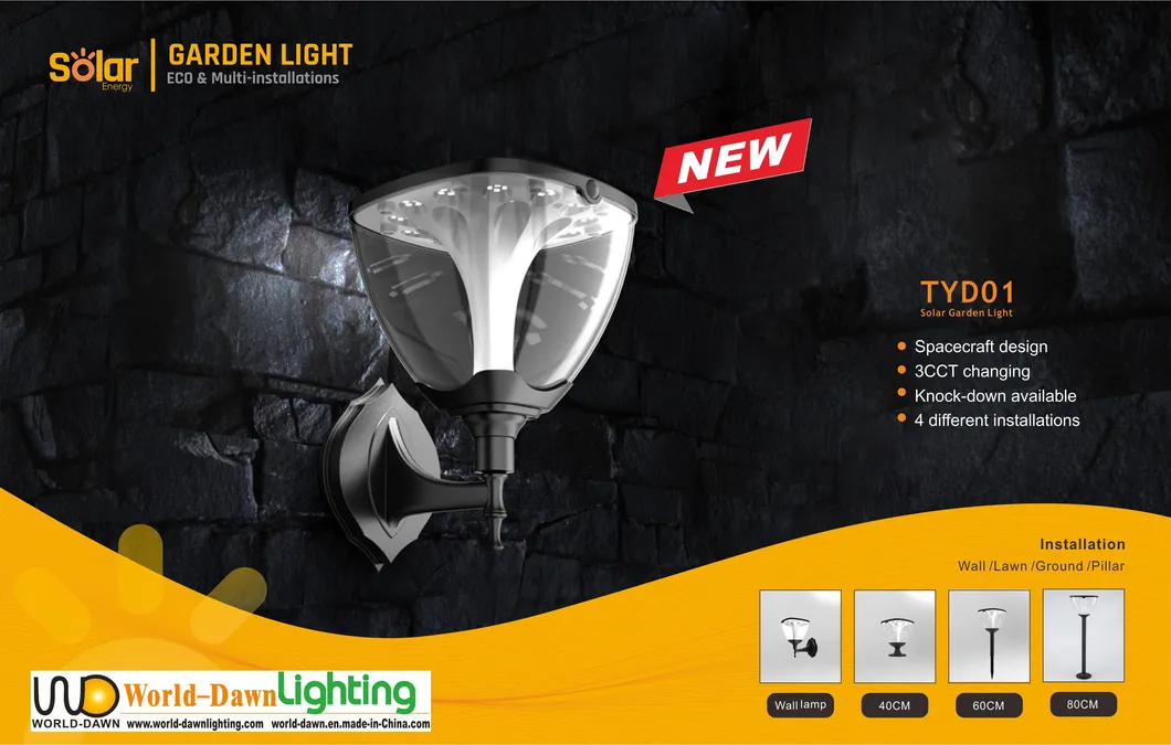 Solar Park Light for Garden and Plaza Outdoor Waterproof Lawn Light LED Landscape Solar Garden Light