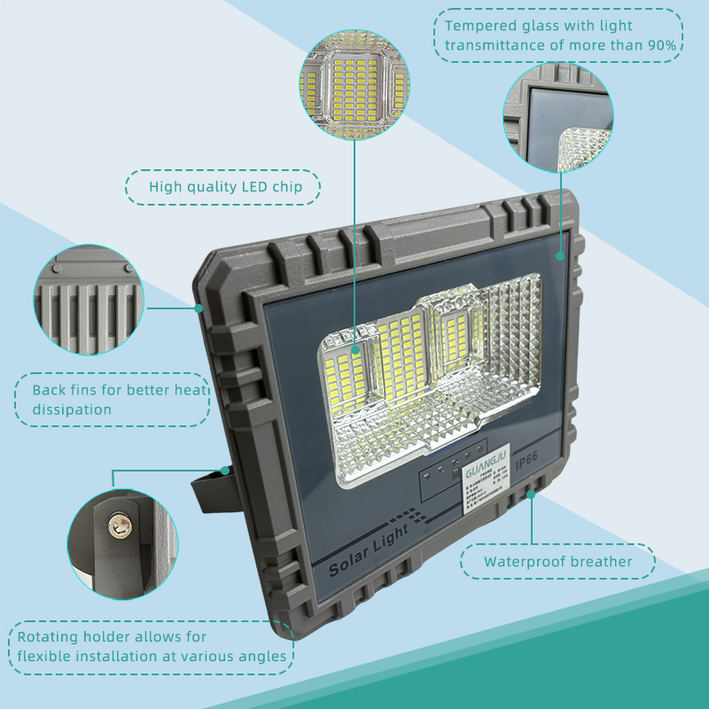 Outdoor High-quality Solar Floodlight 40W 60W 100W 200W 5730 Chip TIAN GONG LED Solar Floodlight