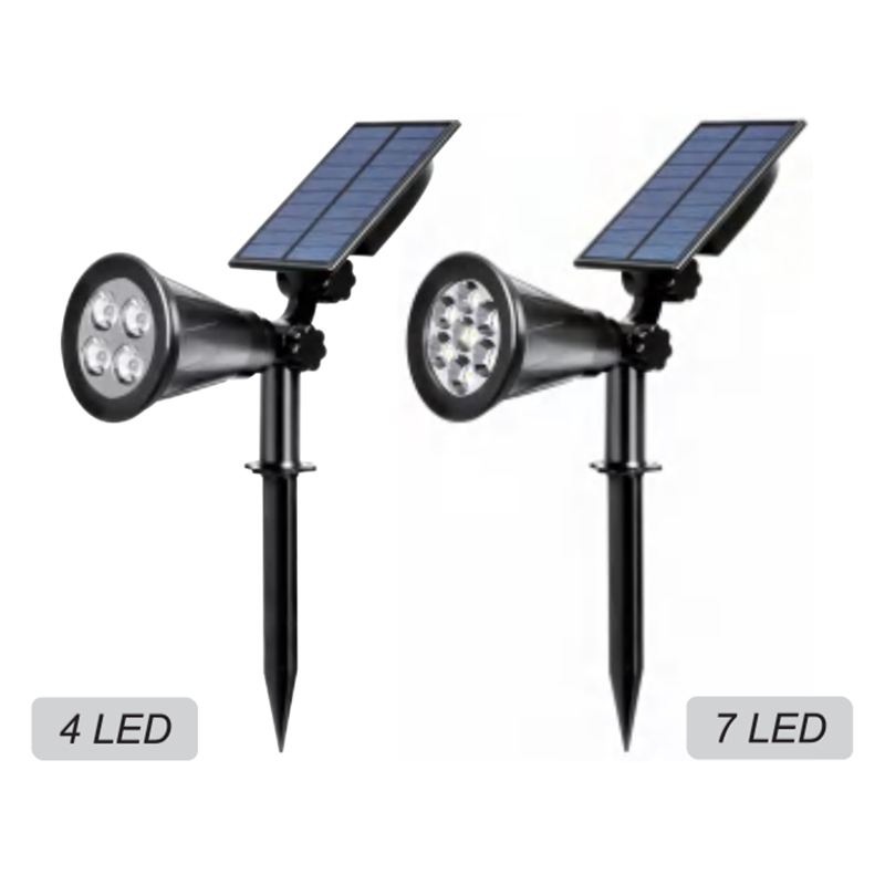 IP65 Rated Solar Powered Water-Resistant Rechargeable Spotlights &amp; Garden Lights with Multiple Colors Available
