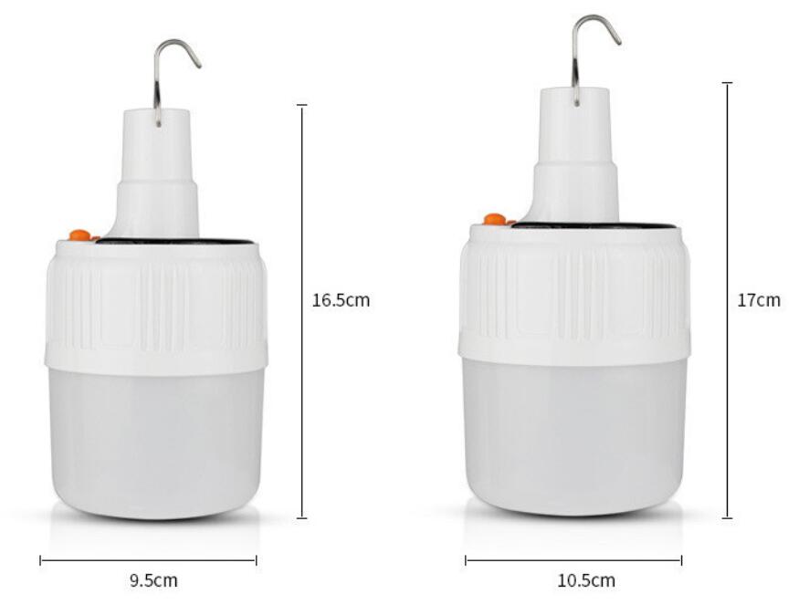 Outdoor Garden Mini USB Solar LED Light Bulb-Rechargeable IP68 Rated Dimmable 24 LEDs CE/FCC Certified 4100K Neutral White Ra80