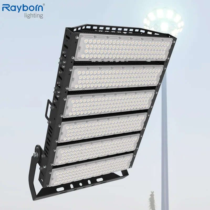 High Mast Pole Reflector 200W 300W 400W 500W 600W 800W 1000W 1500W Outdoor LED Flood Light for Stadium Sports Football Field Tennis Court Basketball Arena