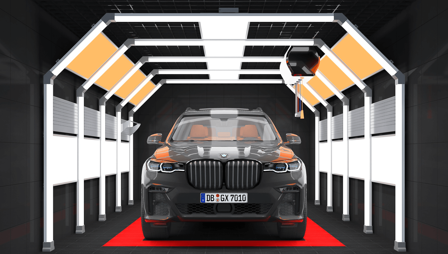 SUEZ Hot Sale Auto Detailing Inspection Garage Lamp Led Tunnel Gantry Lights