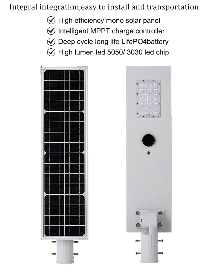 Solar street light component details
