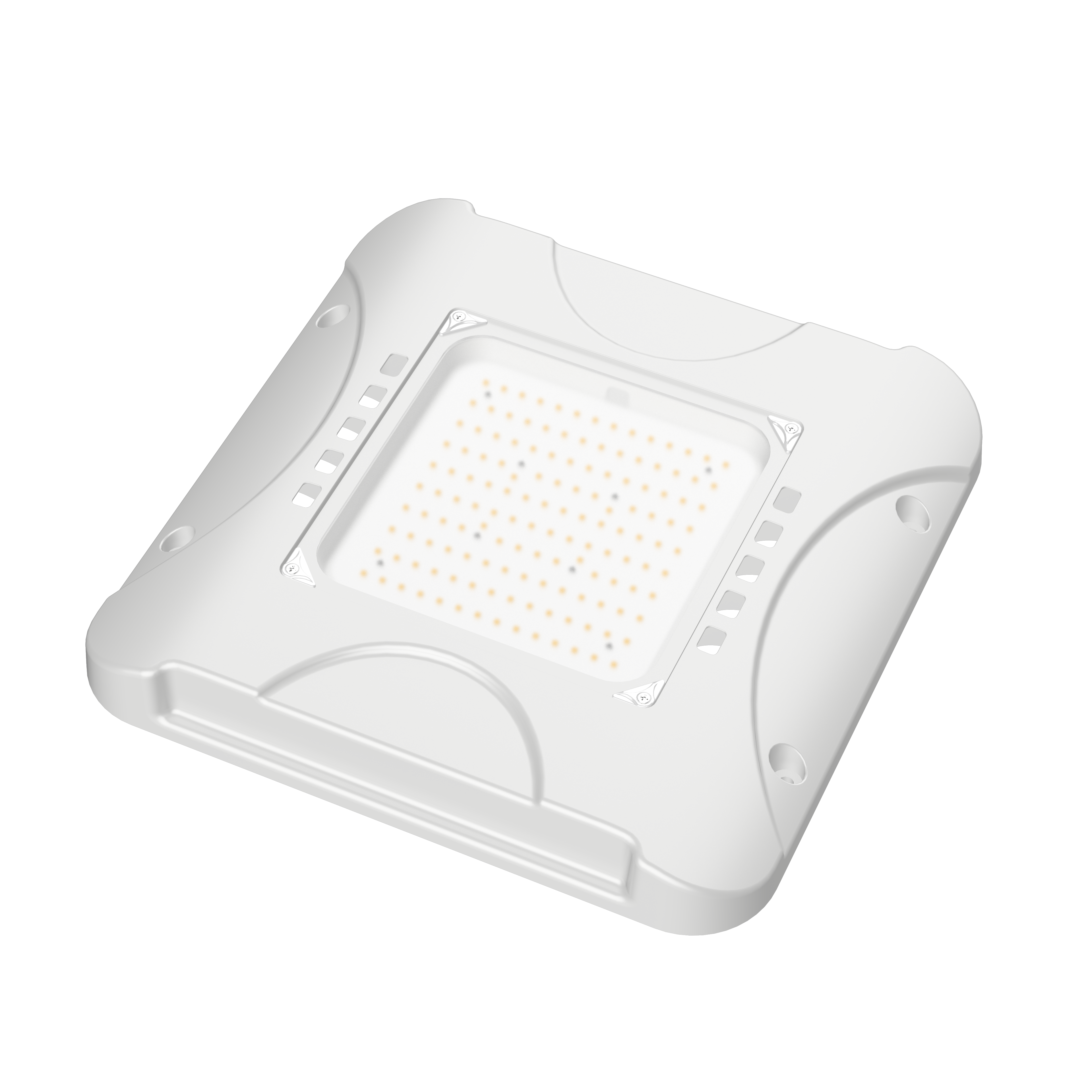 Wholesale Aluminum Housing Led Canopy Light 100w 150w 200w Ceiling Mounted Explosion-proof Gas Station Light