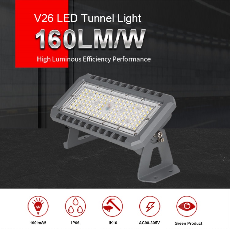 2024 New Design LED Tunnel Light 100W 150W 200W 300W 400W Tunnel Flood Light