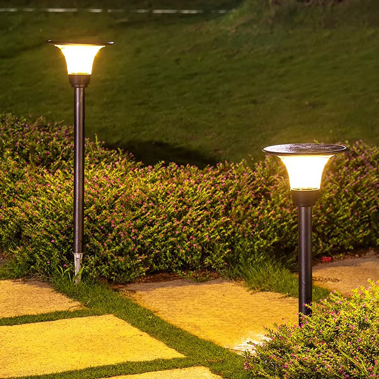 Wholesale Outdoor Garden Waterproof Solar Led Lawn Bollard Lights Pathway Solar Power Lawn Lights