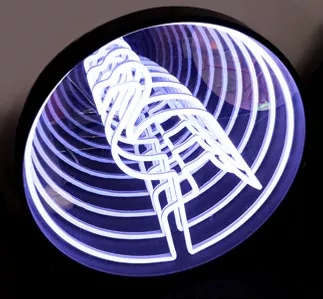 Custom 3D Infinity LED Creative Tunnel Lamp LED Illuminated Sign Tunnel Mirror Light for Retail Decoration