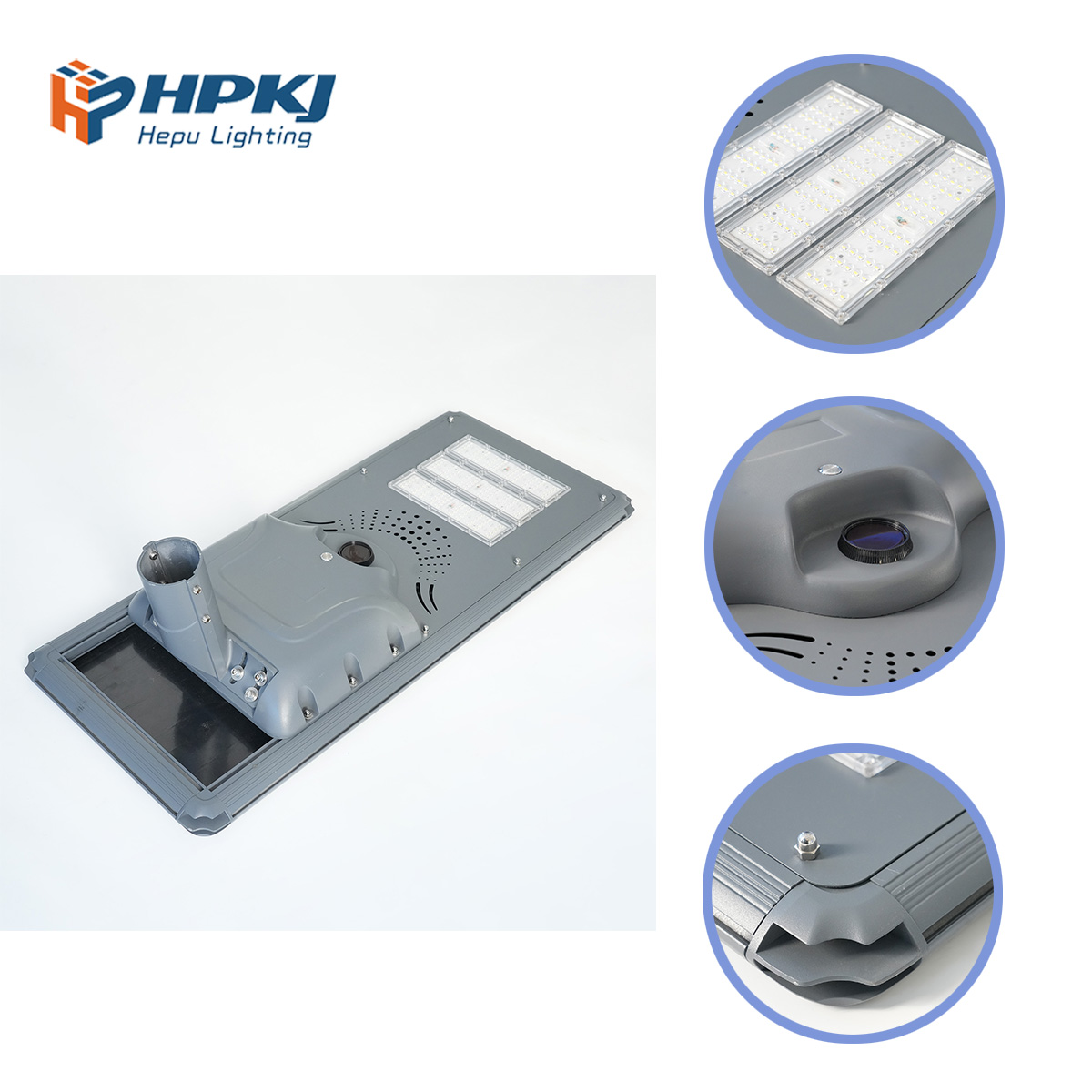 Hepu Solar Street Light All in One for City Road Lighting Project Manufacturer
