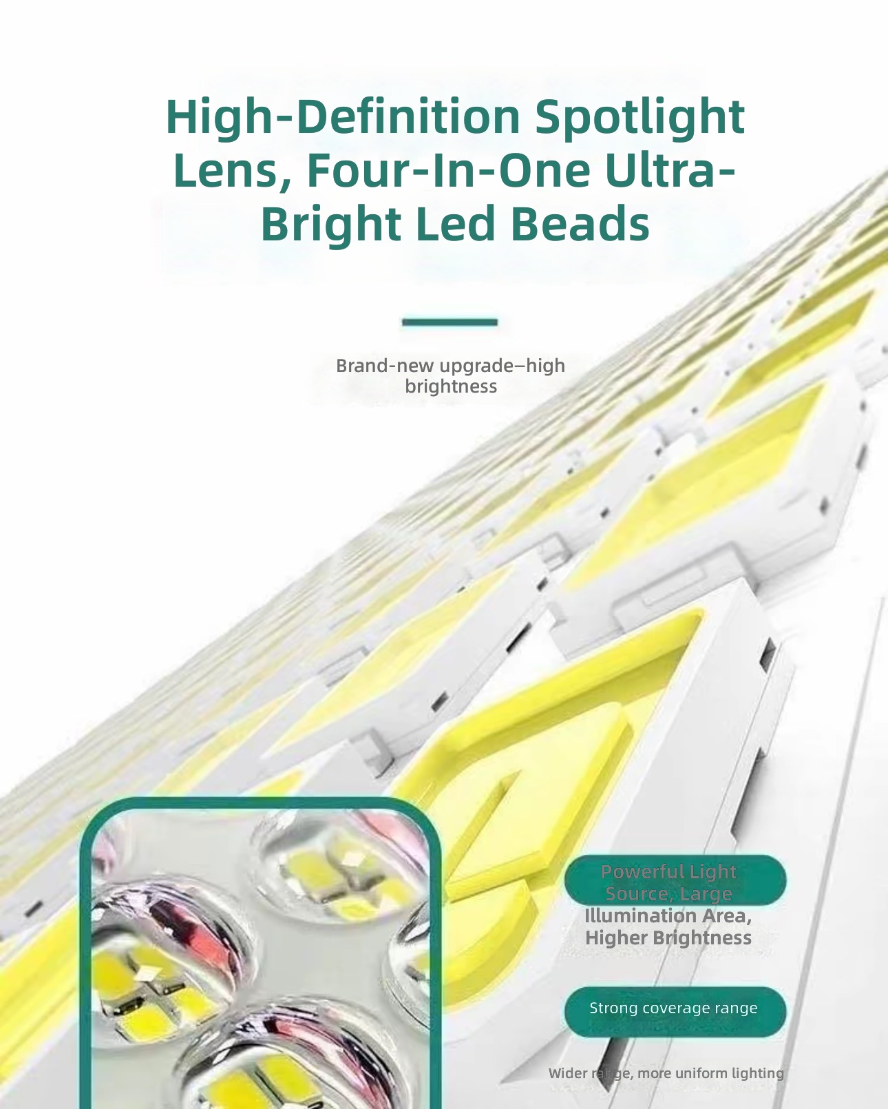 LED Solar Light 100W200W300W Solar Outdoor Lighting IP65 Waterproof, Dustproof And Lightning Protection