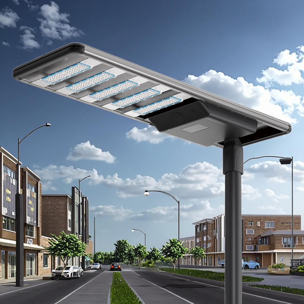 High Quality 120W Remote Control Integrated All-in-One LED Solar Street Light Waterproof For Outdoor Road Outdoor Solar Lamp