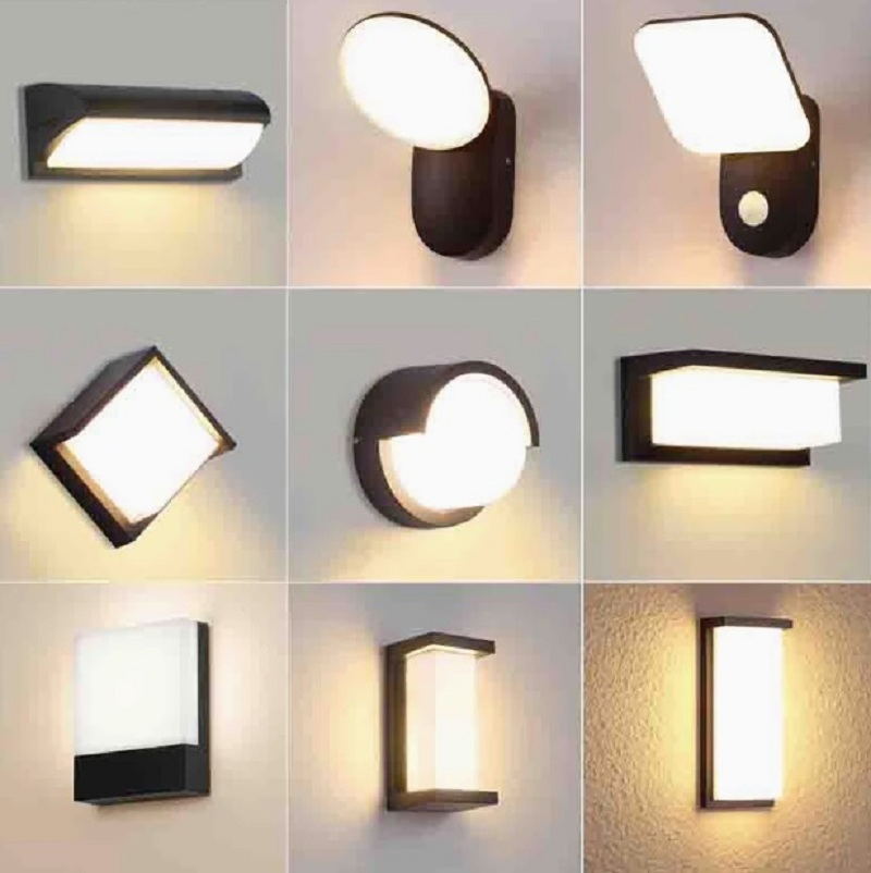 LED Lighting Porch Sconce Outdoor Lamp Balcony Garden Entrance Sensor Control Solar Wall Light