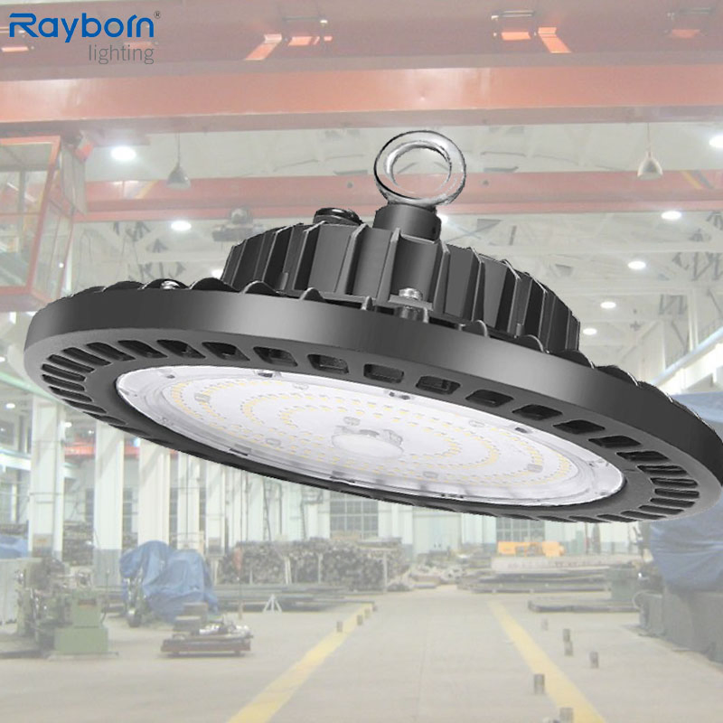 CE ETL SAA Warehouse Factory Gymnasium Workshop Indoor Industrial Fixtures UFO Lighting Sensor Dimmable 300W 250W 100W 120W 150W 200W LED High Bay Light