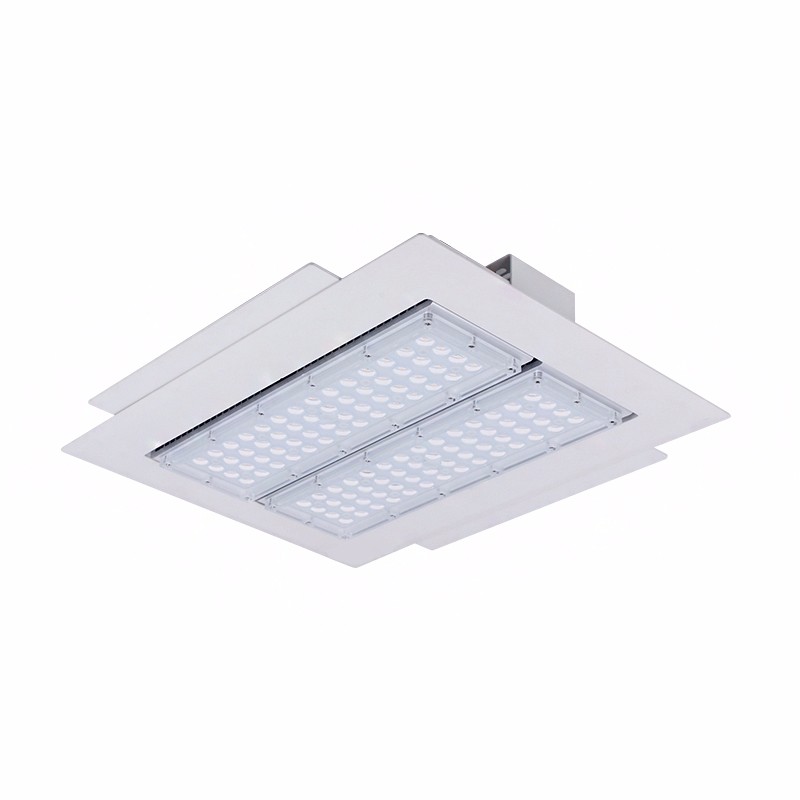 60 80 100W Multifunction LED Canopy Lights with IP65 Rating 5-Year Warranty for Warehouse Gas Station Illumination