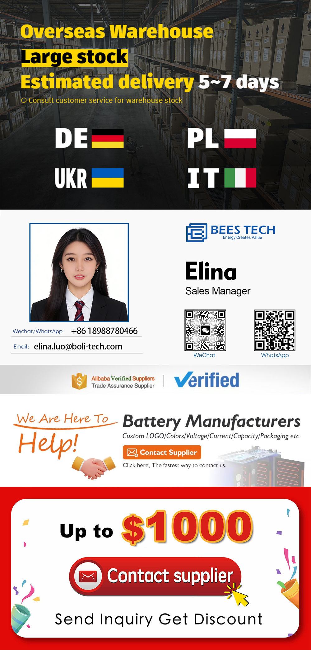 Lithium Battery Promotion Banner