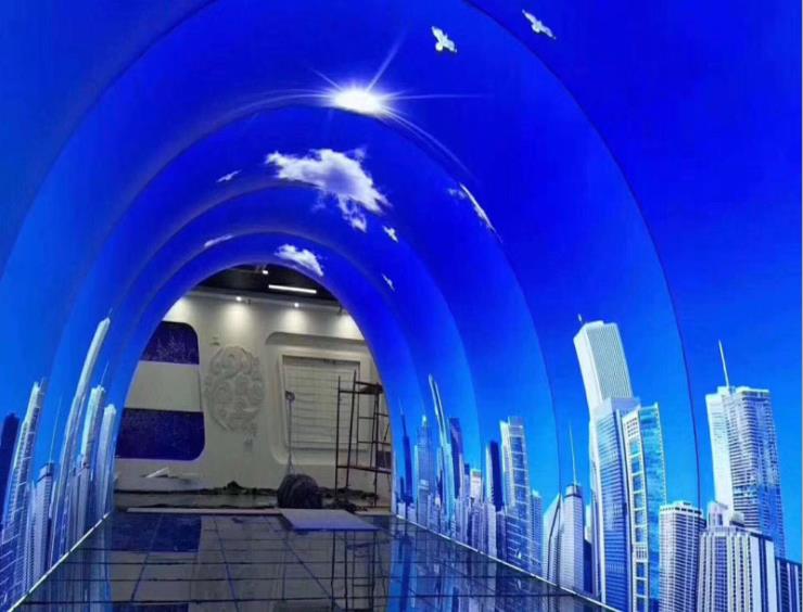 High Brightness Customized Soft Led Module Led Screen P2 P2.5 P3 P4 P5 P6 Flexible Video Wall Led Tunnel Display For Advertising