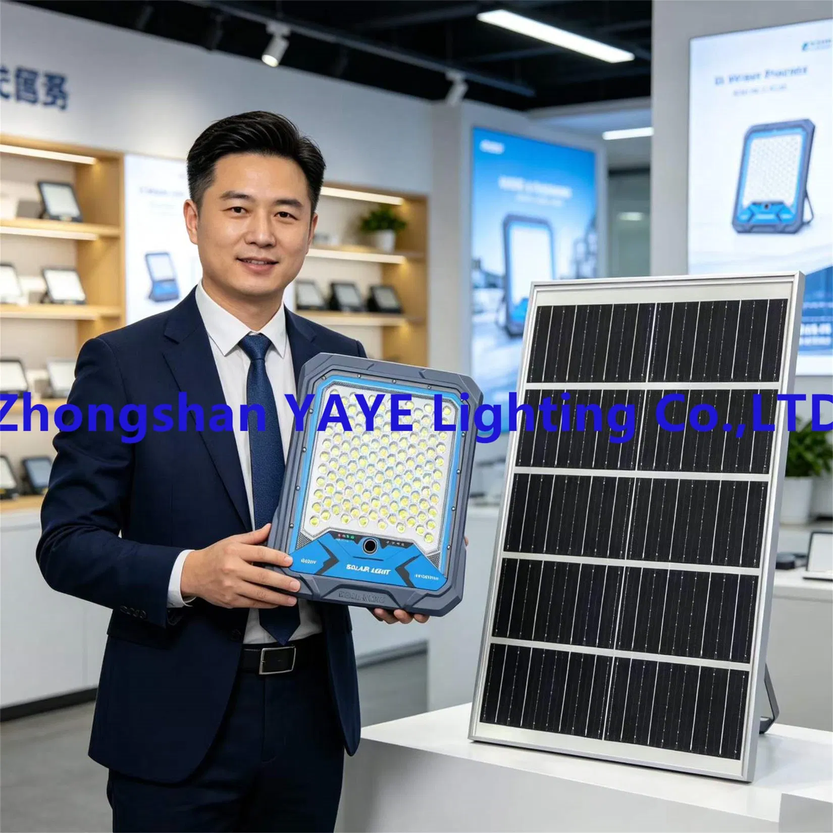 Yaye CE China Solar Factory Supplier 1000/800/600/500/400/300/200/150/100/50/1500W 4G WiFi CCTV Camera ABS Waterproof Aluminum LED Flood Wall Garden Lawn Light