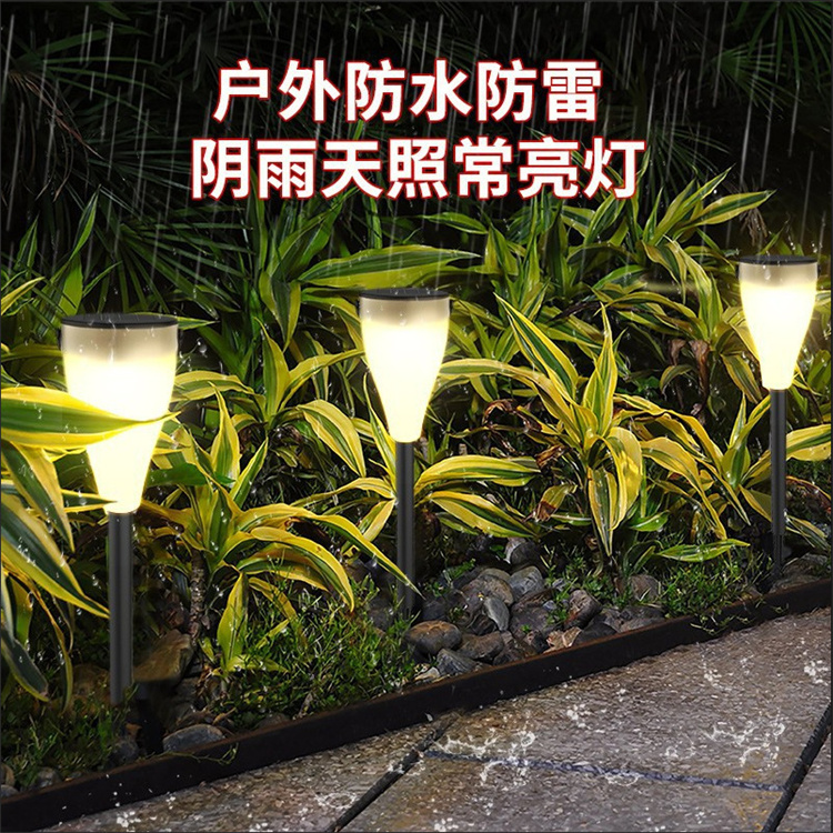 IP65 Waterproof Outdoor LED Garden Light Adjustable Cold/Warm White Solar Lawn Spot Light