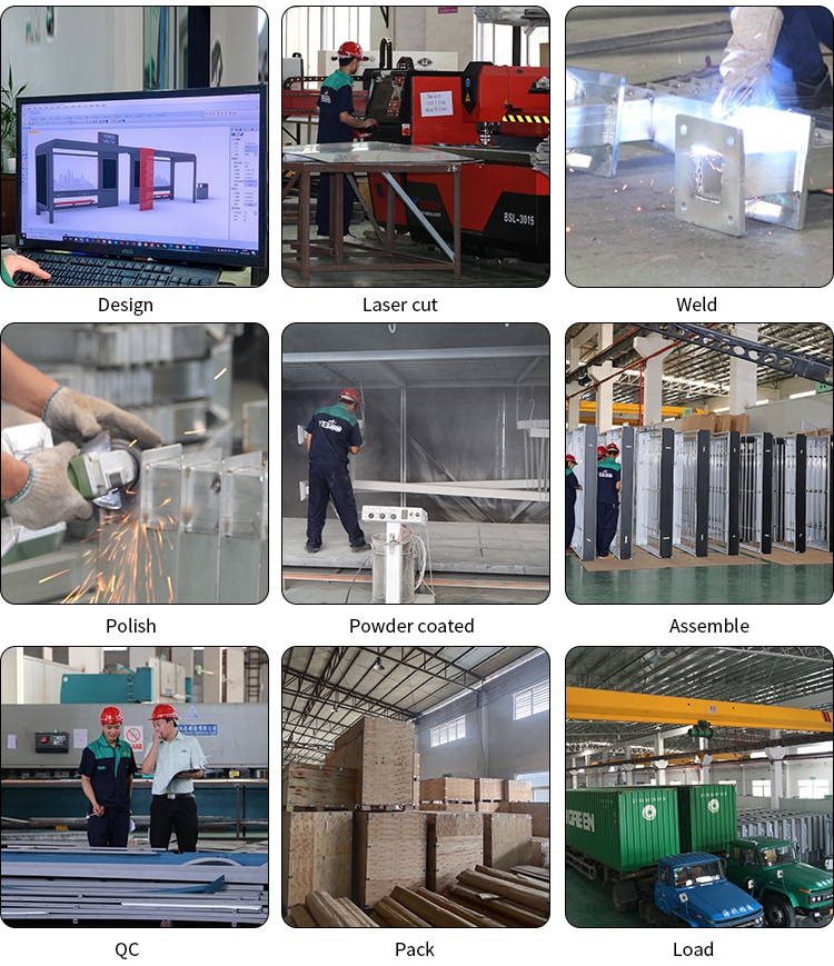 Bus stop shelter production process