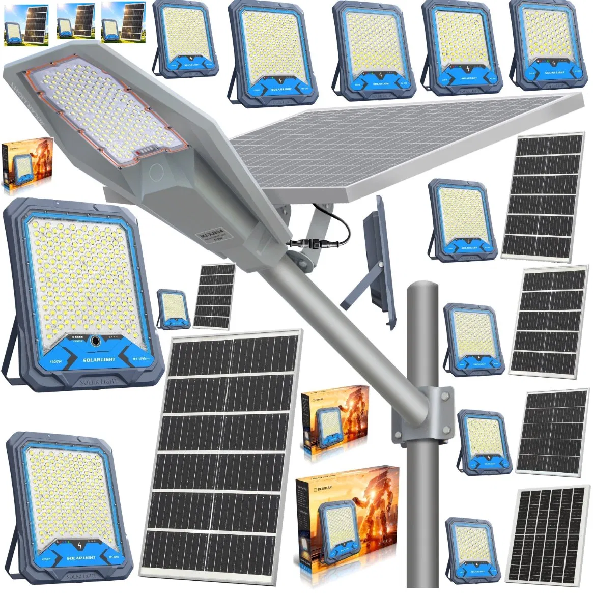 Yaye CE China Solar Factory Supplier 1000/800/600/500/400/300/200/150/100/50/1500W 4G WiFi CCTV Camera ABS Waterproof Aluminum LED Flood Wall Garden Lawn Light