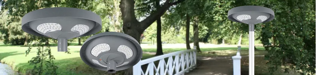 Waterproof Pole Mounted All-in-One Solar Garden Lamp