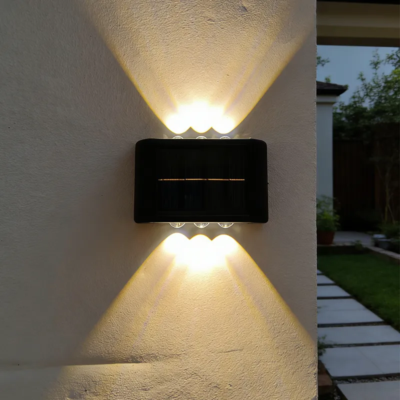 Solar LED Deck Light Outdoor Waterproof Wall Lamp