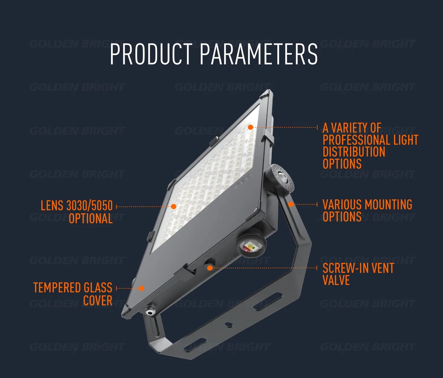 Outdoor AC LED Flood Light Specifications Detail